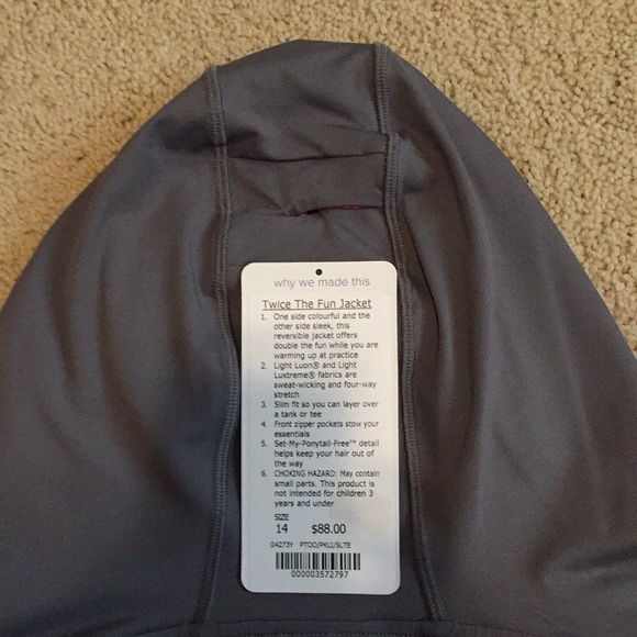 Ivivva reversible track zipper jacket for girls - Picture 8 of 8